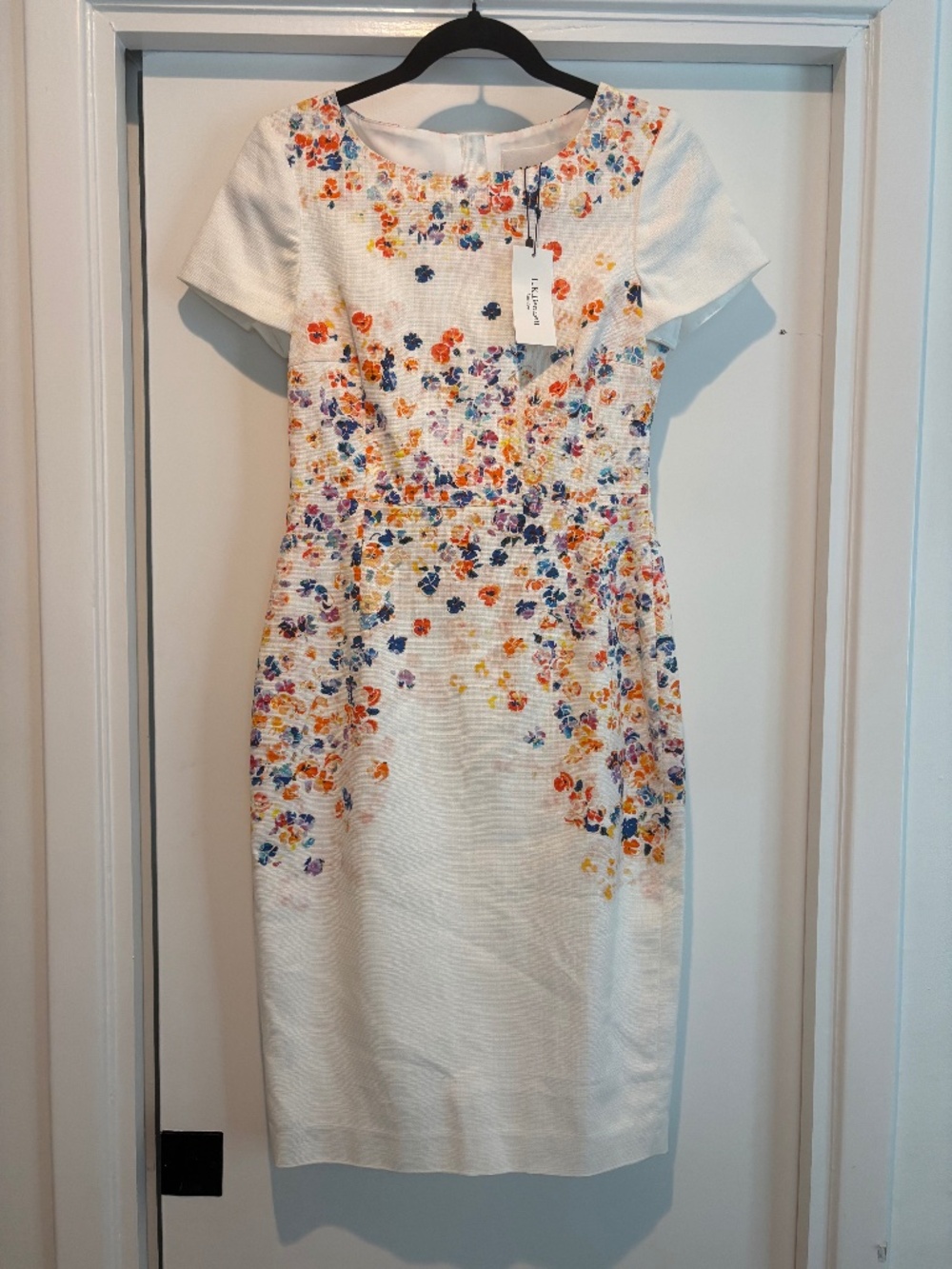 L.K. Bennett DR Rania Printed Floral Sheath Dress NWT Size 4